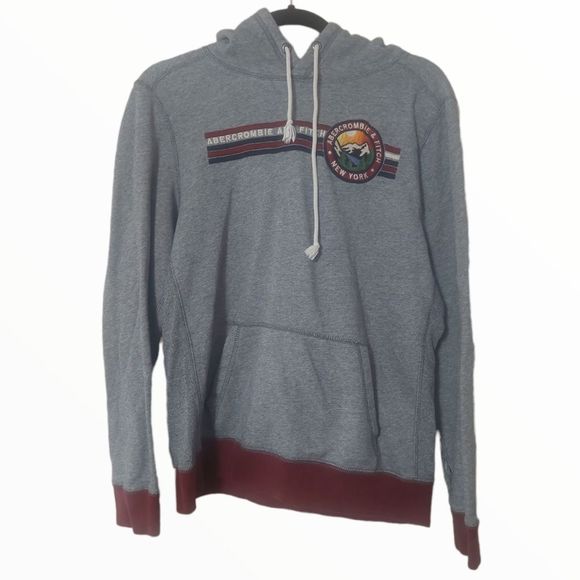 ABERCROMBIE & Fitch New York Patch Embroidered Hoodie - Picture 1 of 9